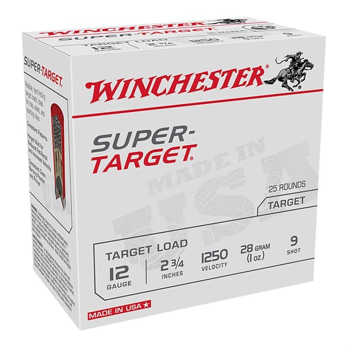 Winchester Super-Target 12 Gauge 1 Ounce 9 Shot 25 Rounds