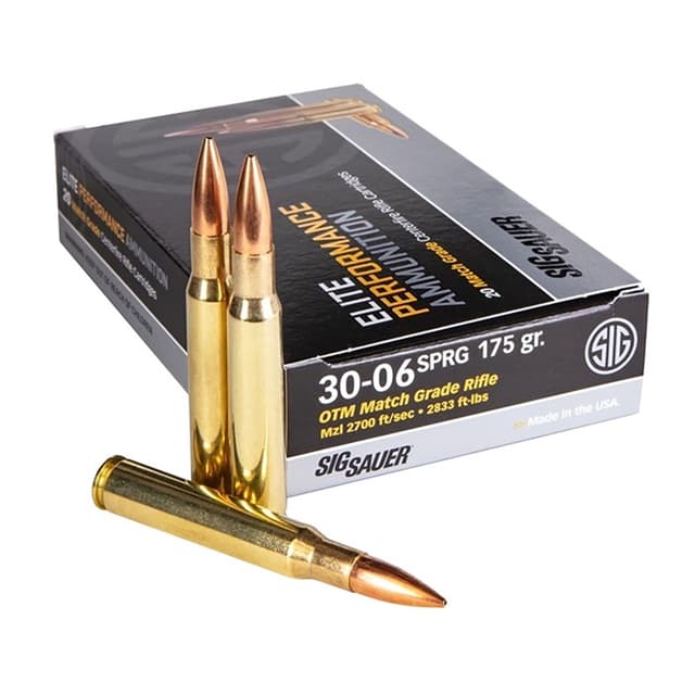 Sig Sauer E3006M220 Marksman Elite  30-06 Springfield 175 gr Open Tip Match 20 Rounds