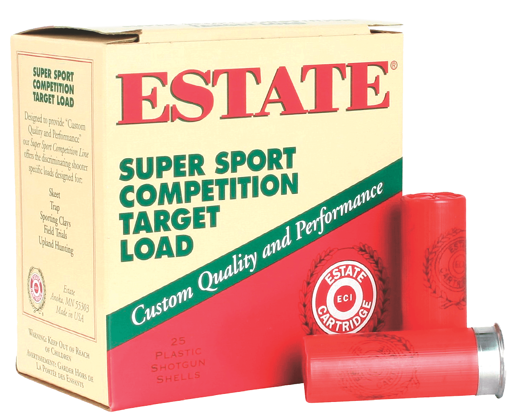Federal Estate Super Sport 12 Gauge 7.5 Shot 1 1/8 Ounce 25 Rounds