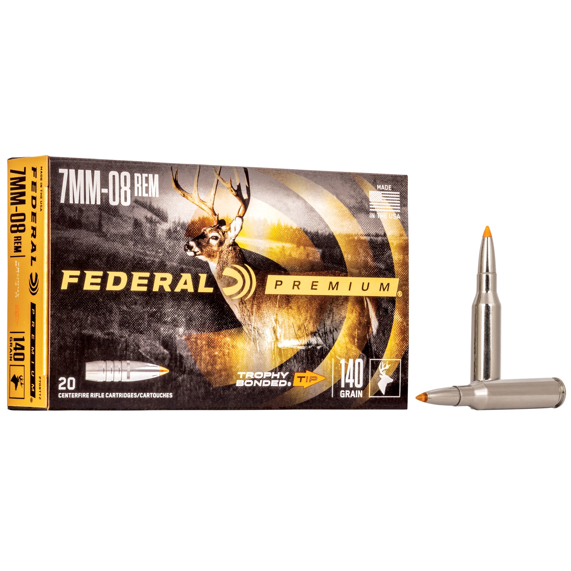 Federal Premium Vital-Shok 7mm-08 Remington Bonded Hollow Point 140 Grain 20 Rounds