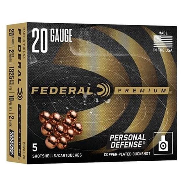 Federal PD2042B 20 Gauge Copper Buckshot 00 Grain 5 Rounds