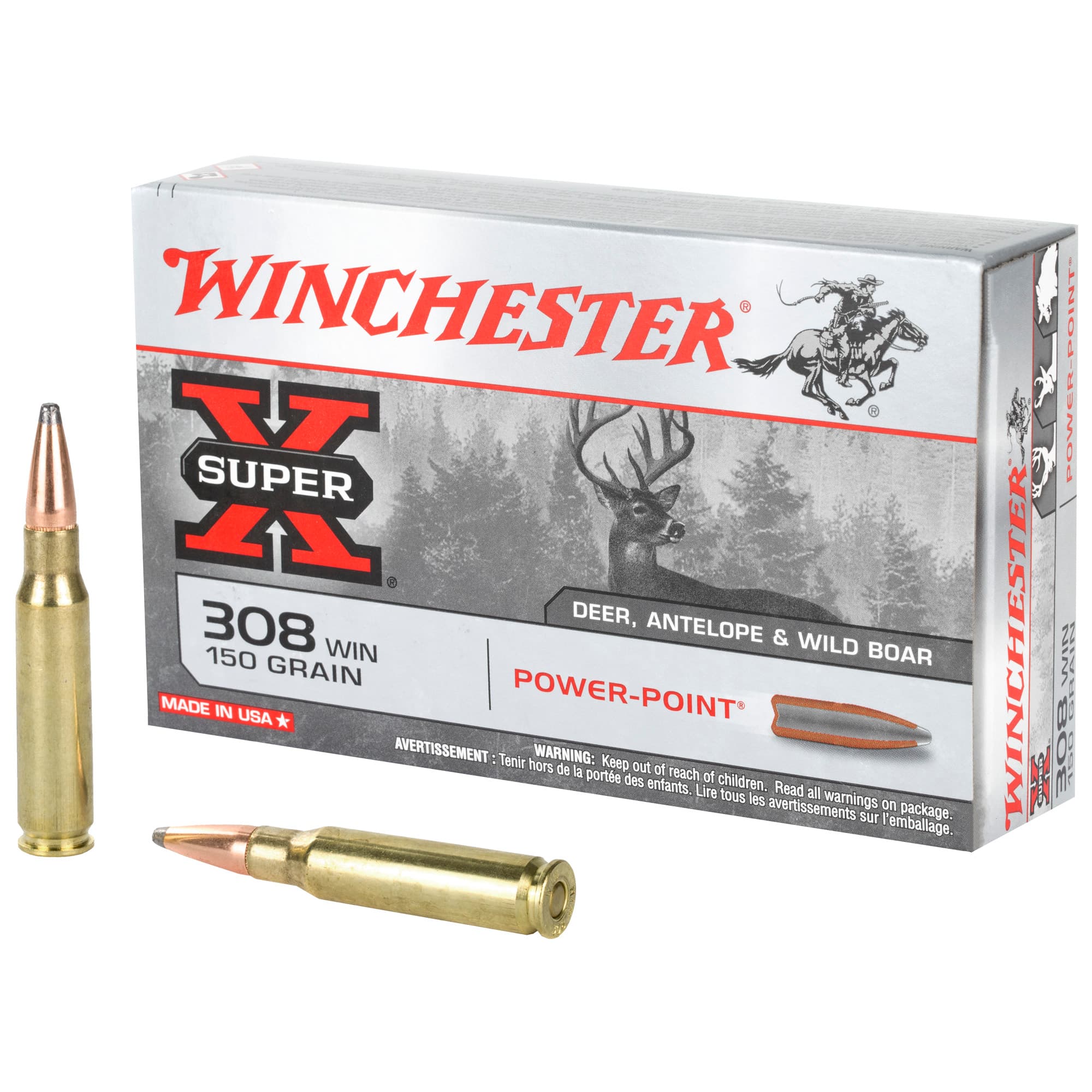 Winchester Super-X 308 Win Power-Point 150 Grain 20 Rounds