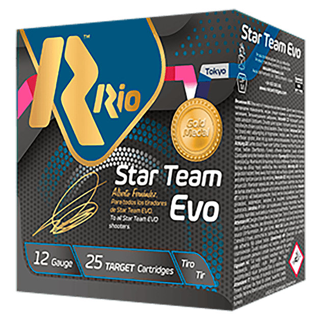 Rio Star Team Training 12ga Target Load 2.75 inch Shotgun Shells - #7.5 | 1 oz. | 1200 fps | 25rd Box