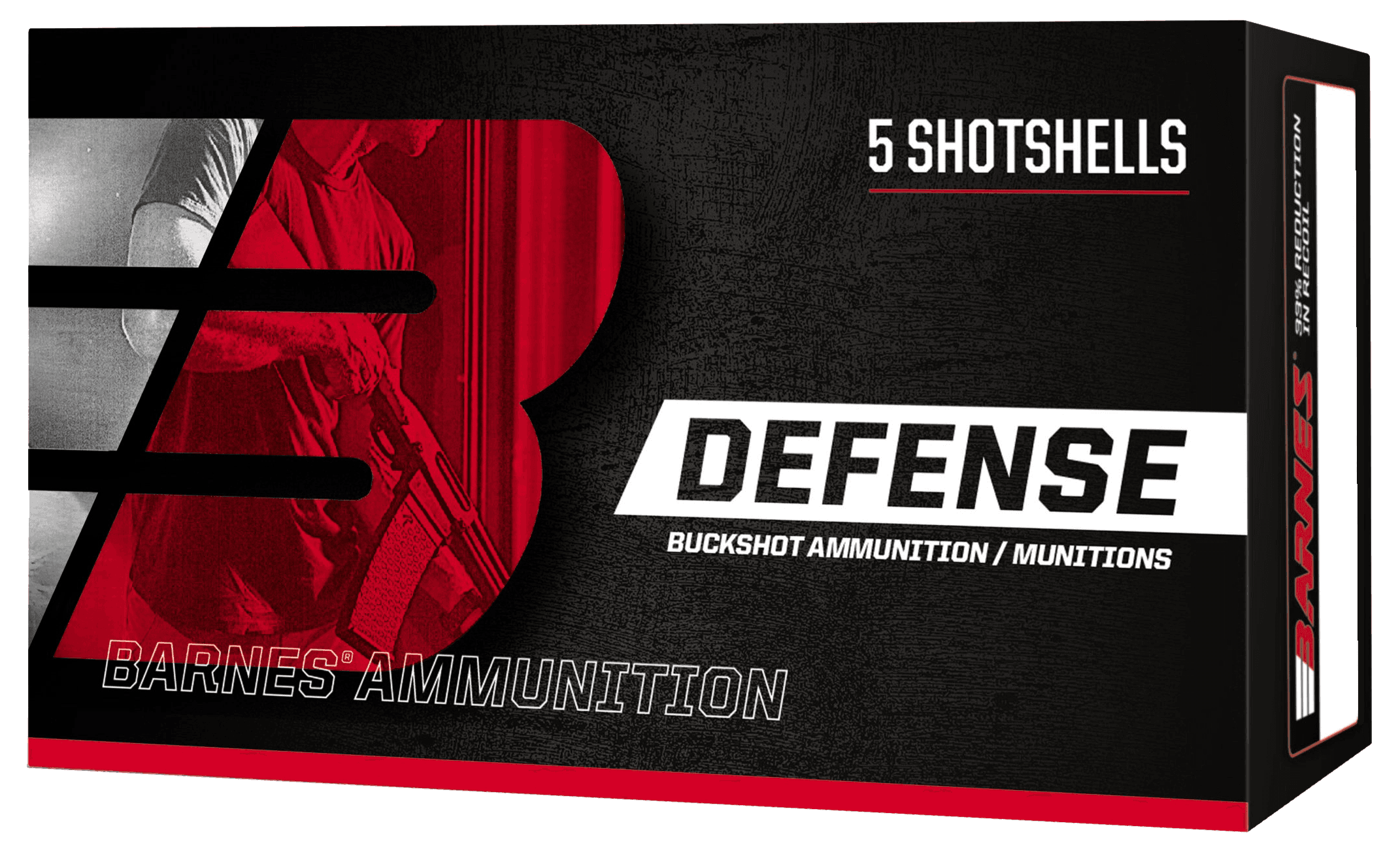 Barnes Bullets 32011 Defense 12 Gauge 00 Buck Shot 15 Pellets 5 Rounds