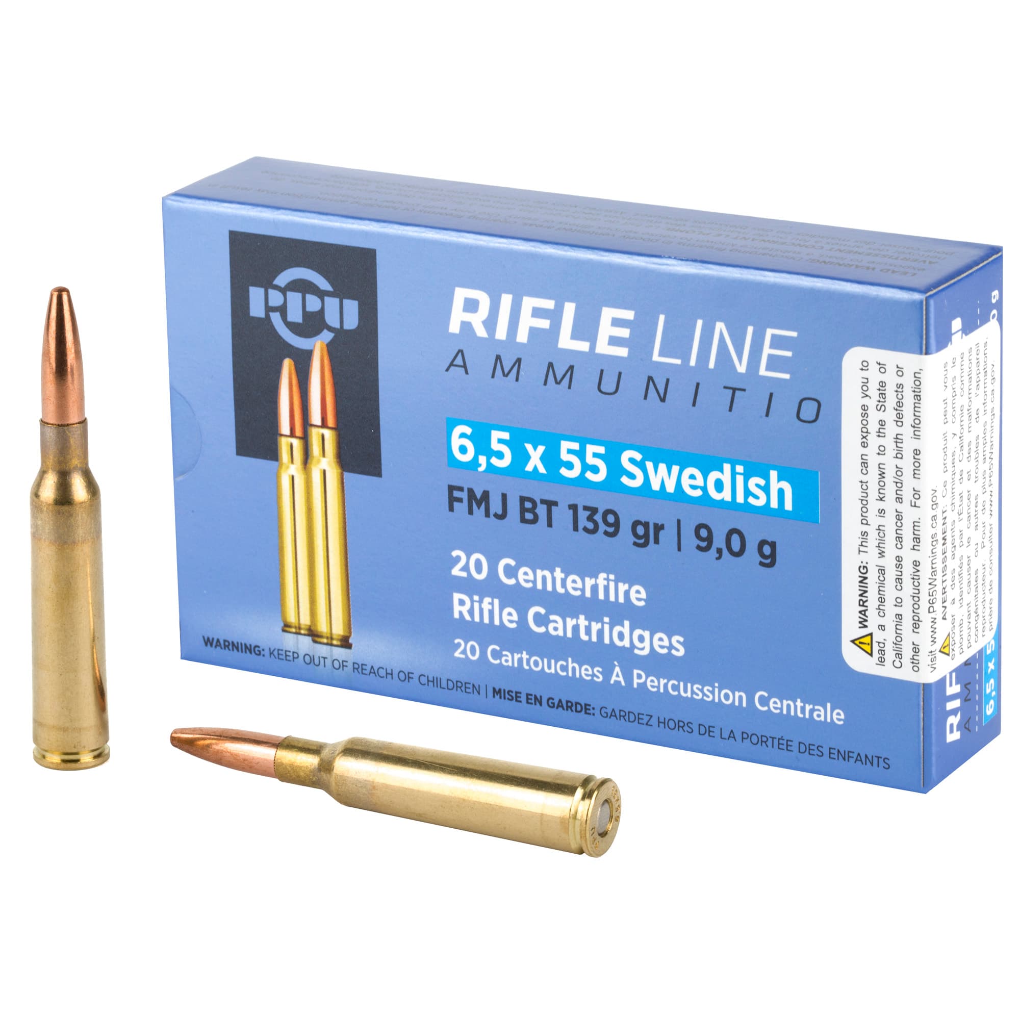 Prvi Partizan PPU PP6SWF 6.5x55 Swedish Full Metal Jacket 139 Grain 20 Rounds