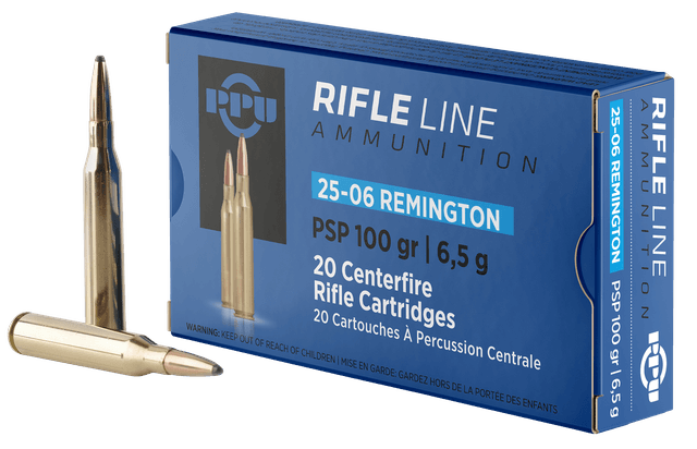 Prvi Partisan Standard 25-06 Remington Pointed Soft Point 100 Grain 20 Rounds