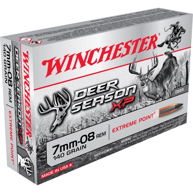 Winchester Deer Season Xp 7mm-08 Remington Extreme Point 140 Grain 20 Rounds