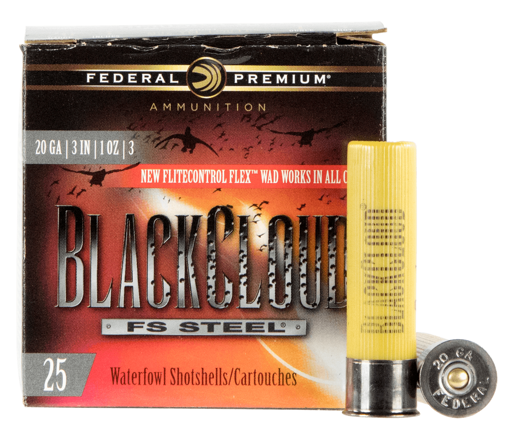 Federal Premium Black Cloud 20 Gauge 3 Shot 1 Ounce 25 Rounds