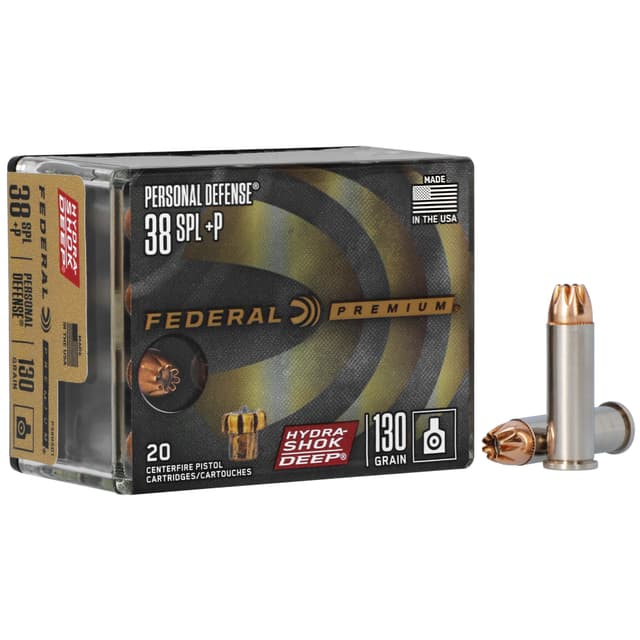 Federal Premium Personal Defense 38 Special Jacketed Hollow Point 130 Grain 20 Rounds