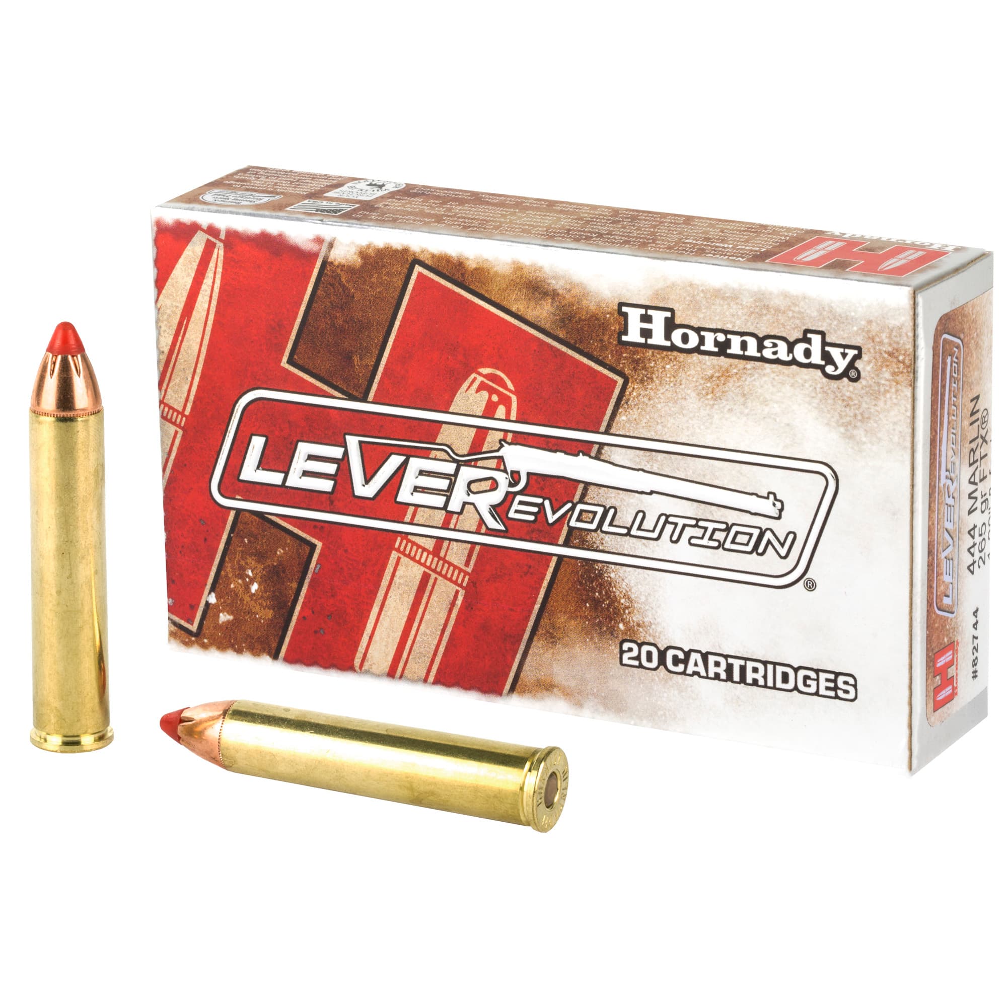 Hornady LEVERevolution Rifle Ammo 444 Marlin 265 gr. FTX 20 rd.