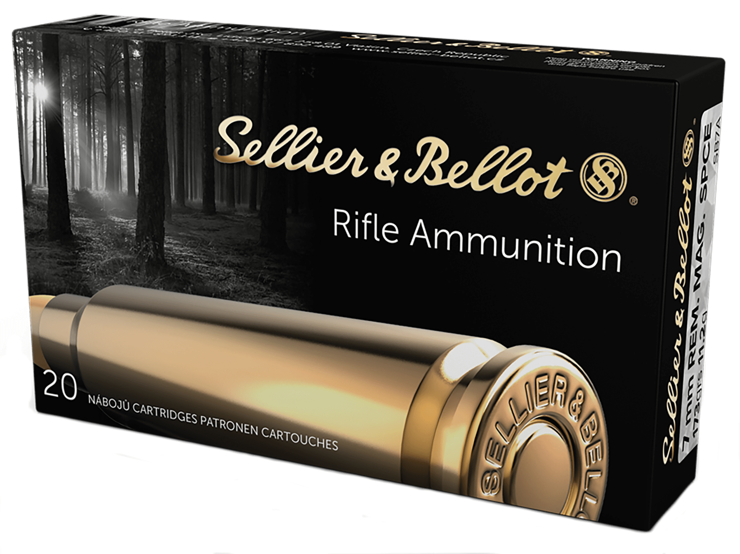 Sellier & Bellot SB7A 7mm Remington Magnum Soft Point 173 Grain 20 Rounds