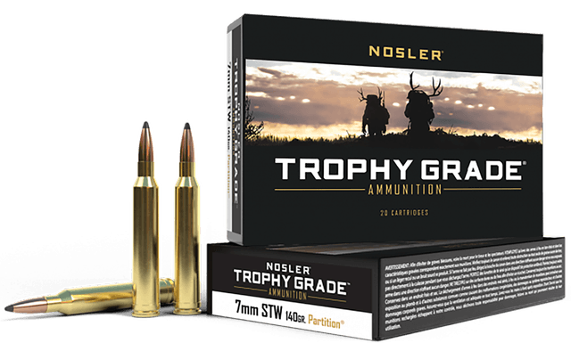 Nosler Trophy Grade 7mm Shooting Times Westerner Partition 140 Grain 20 Rounds