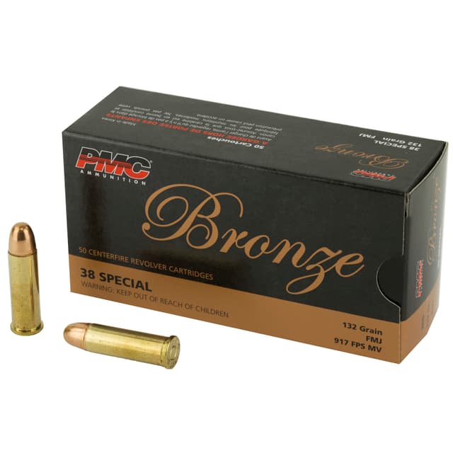 PMC Bronze .38 Special Handgun Ammo - 132 Grain | FMJ | 50rd Box