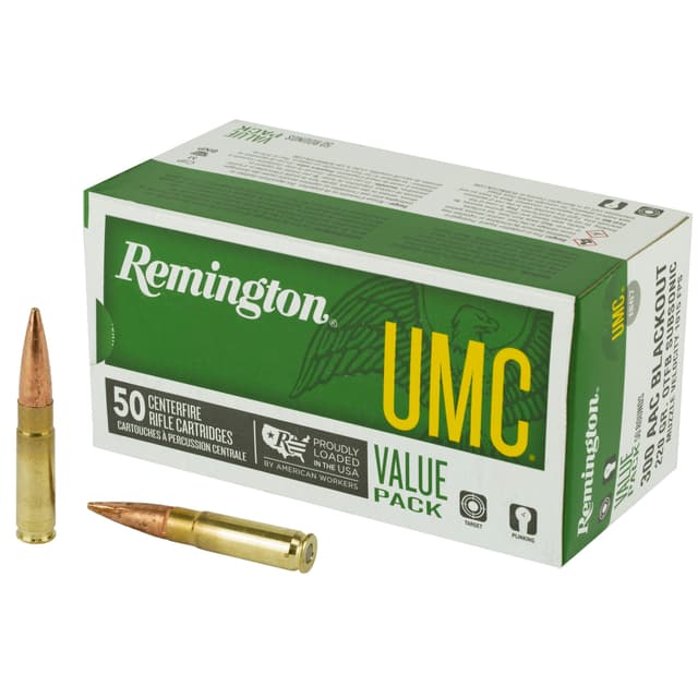 Remington UMC 300 AAC Blackout OTFB 220 Grain 50 Rounds