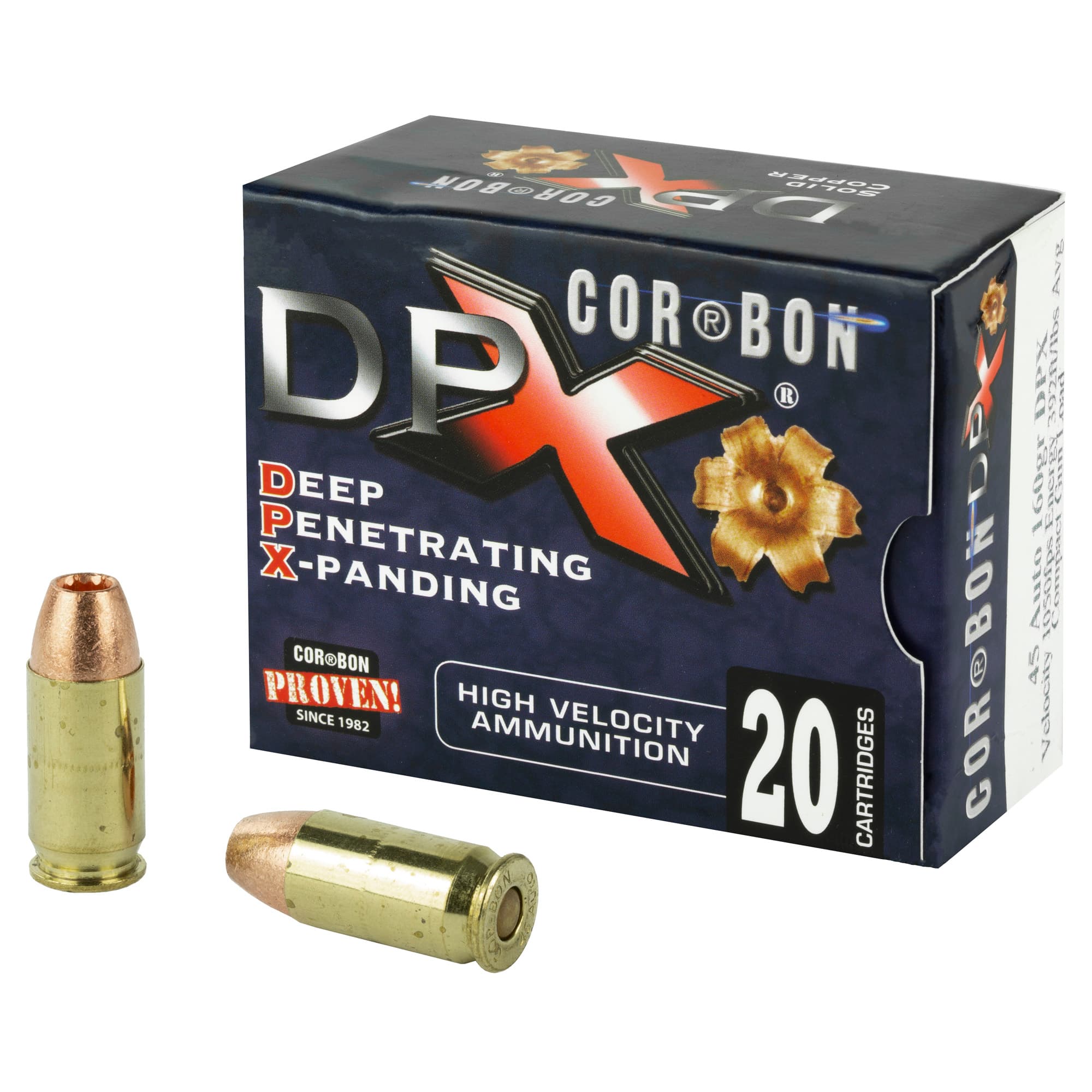 CORBON DPX 45ACP 160GR BR X 20 Rounds