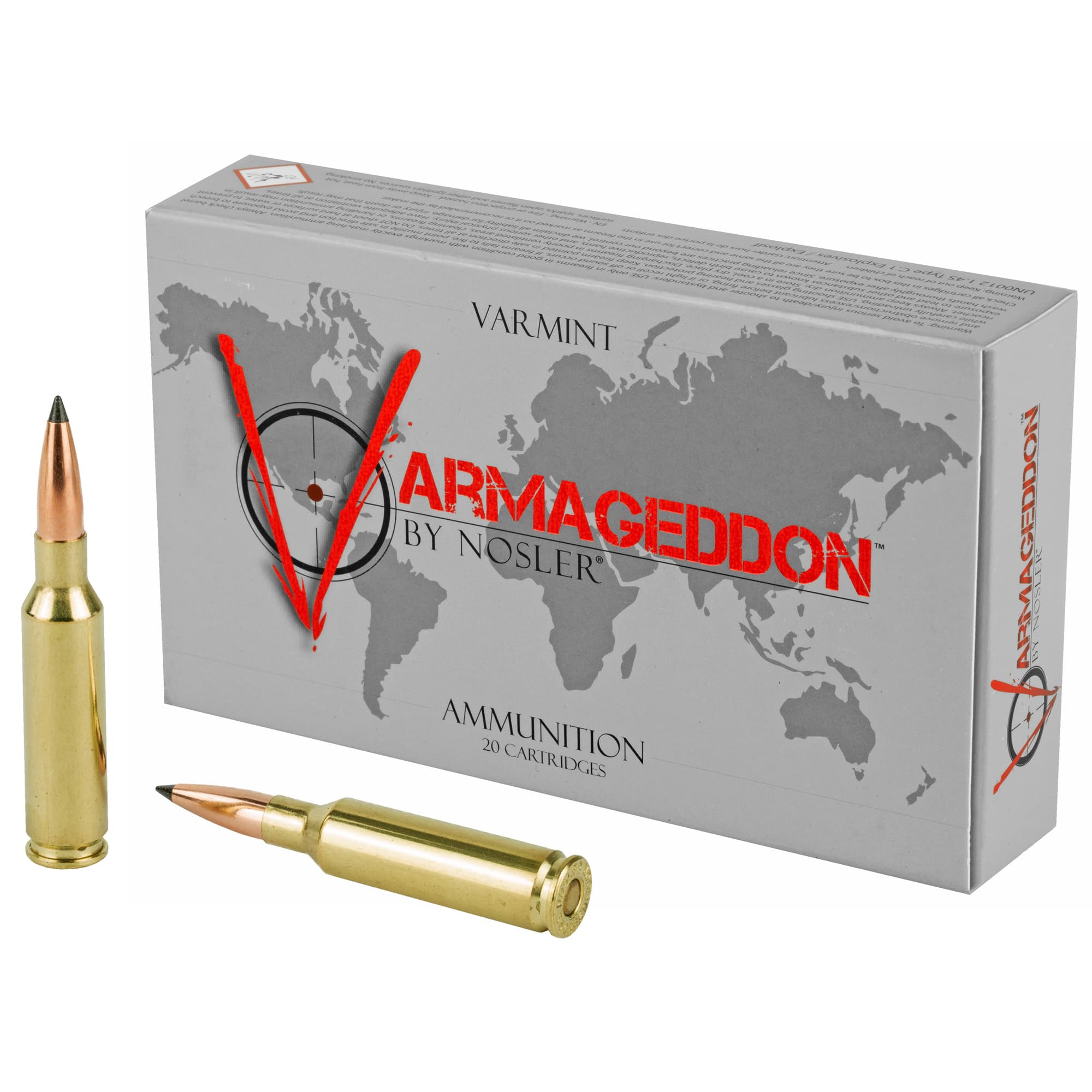 Nosler, Varmageddon, 6.5 Creedmoor, Polymer Tip Flat Base, 90 Grain, 20 Rounds