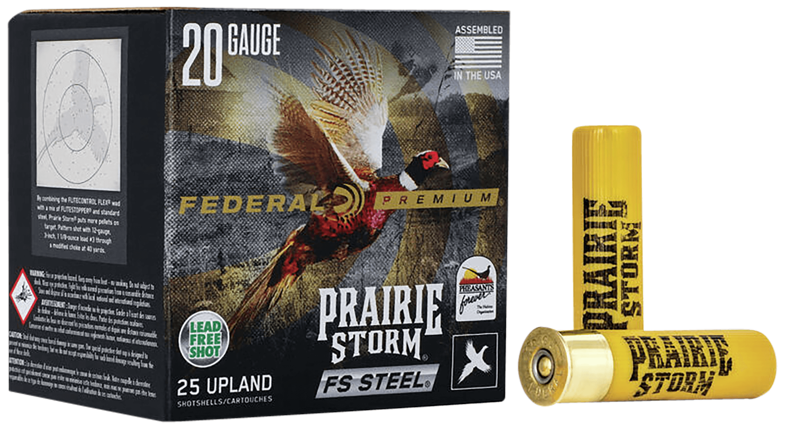 Federal Prairie Storm FS Steel 20 Gauge Steel Shot 7/8 Grain 25 Rounds