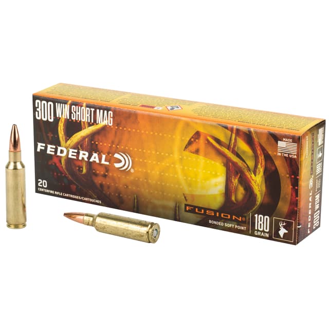 Federal Fusion Rifle Ammo 300 WSM 180 gr. Fusion Soft Point 20 rd.