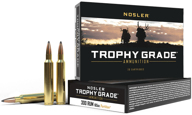 Nosler Trophy Grade 300 Remington Ultra Magnum AccuBond Soft 165 Grain 20 Rounds
