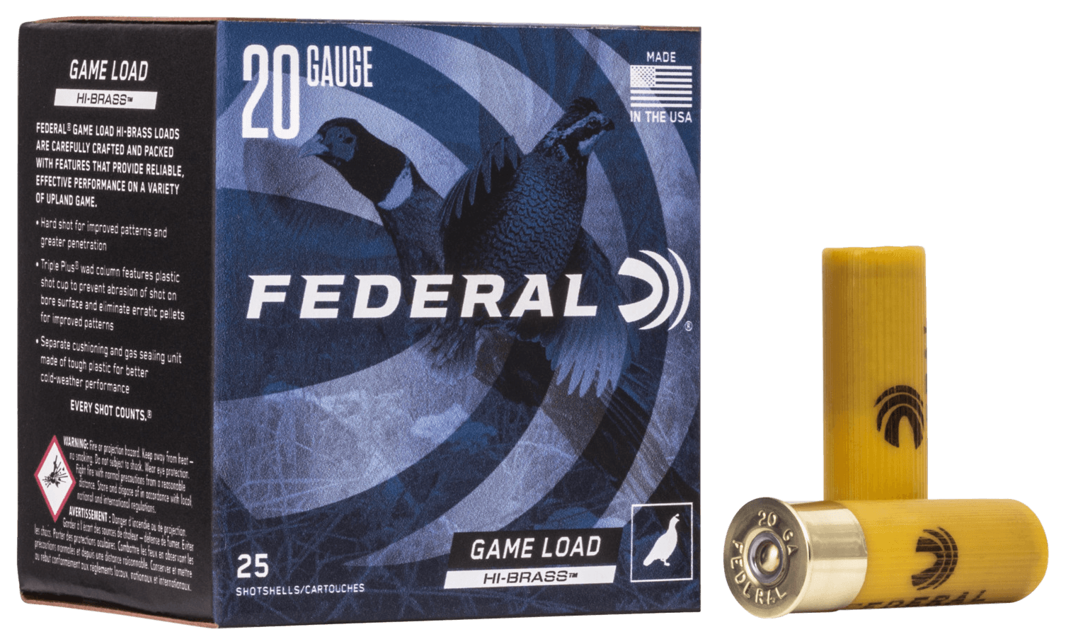 Federal Game-Shok 20 Gauge 5 Shot 1 Ounce 25 Rounds