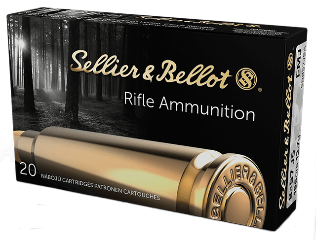Sellier & Bellot SB857JSA 8mm Mauser Full Metal Jacket 196 Grain 20 Rounds