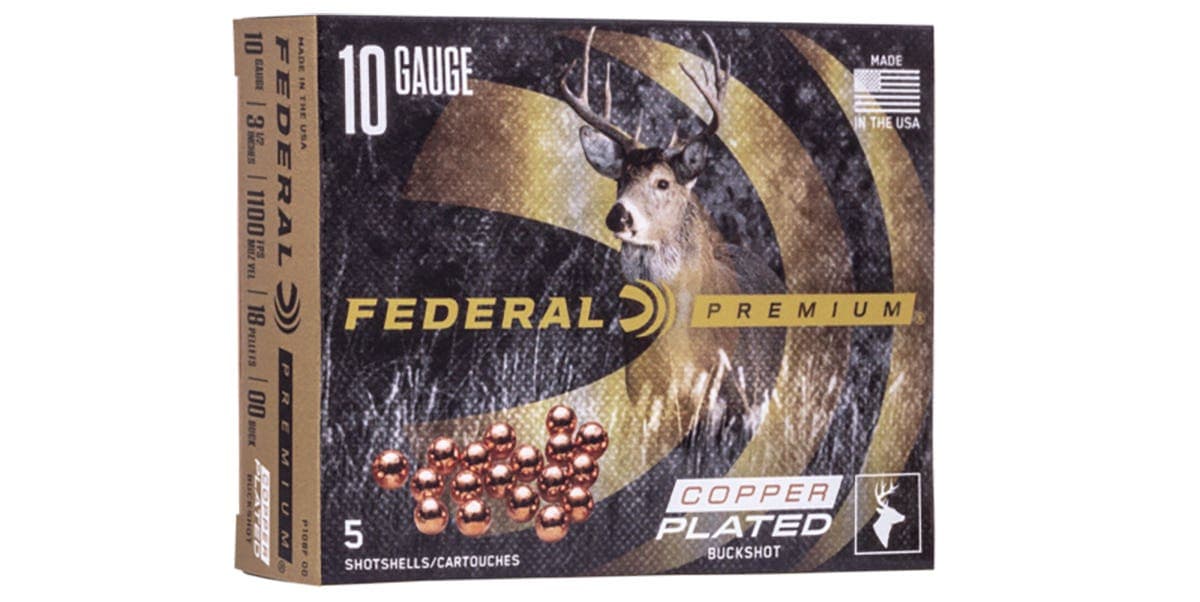 Federal Premium Vital Shok 10 Gauge 00 Buckshot 18 Grain 5 Rounds