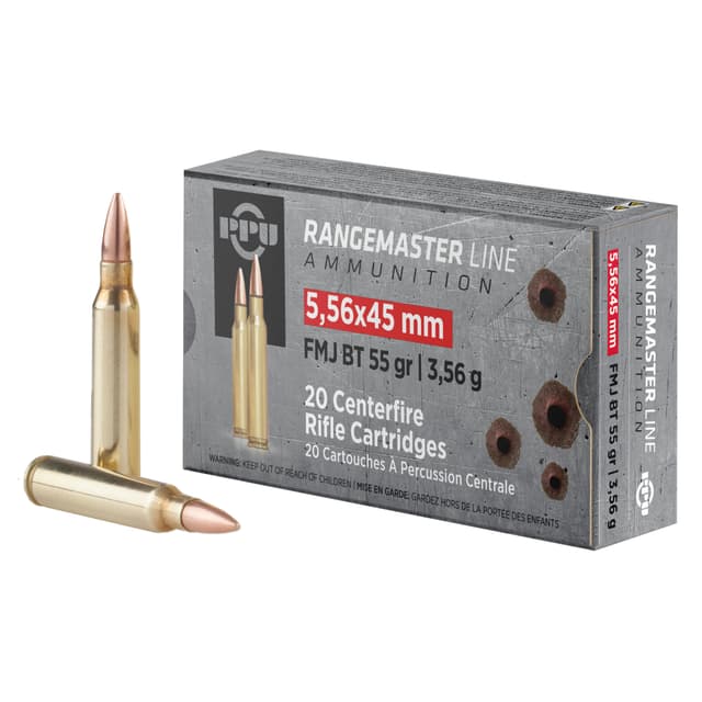 Prvi Partisan RangeMaster 5.56x45mm NATO Full Metal Jacket 55 Grain 20 Rounds
