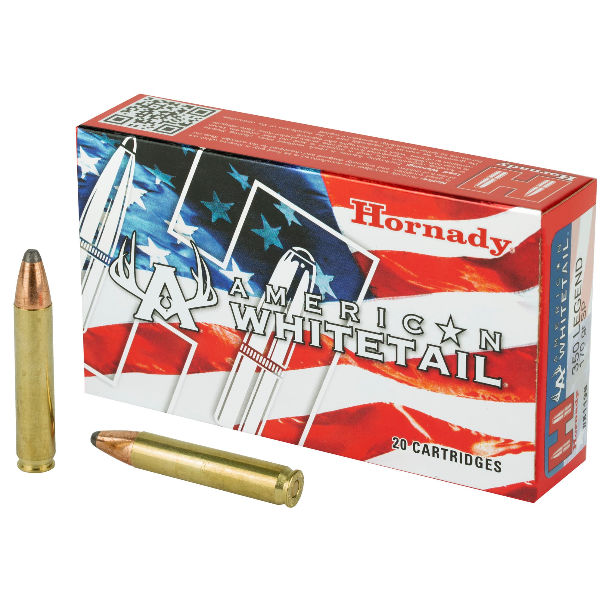 Hornady American Whitetail Rifle Ammo 350 Legend 170gr