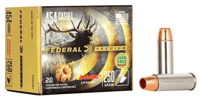Federal Premium 454 Casull Barnes Expander 250 Grain 20 Rounds
