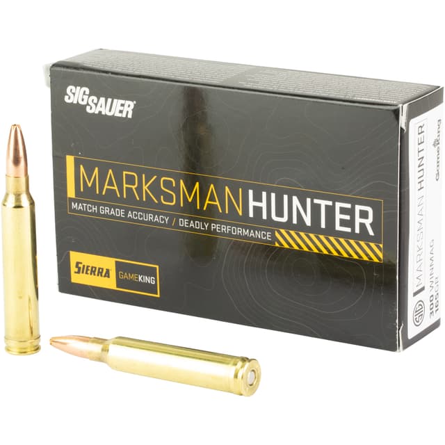 Sig Sauer Marksman Hunter 300 Winchester Magnum Boat Tail Hollow Point 165 Grain 20 Rounds