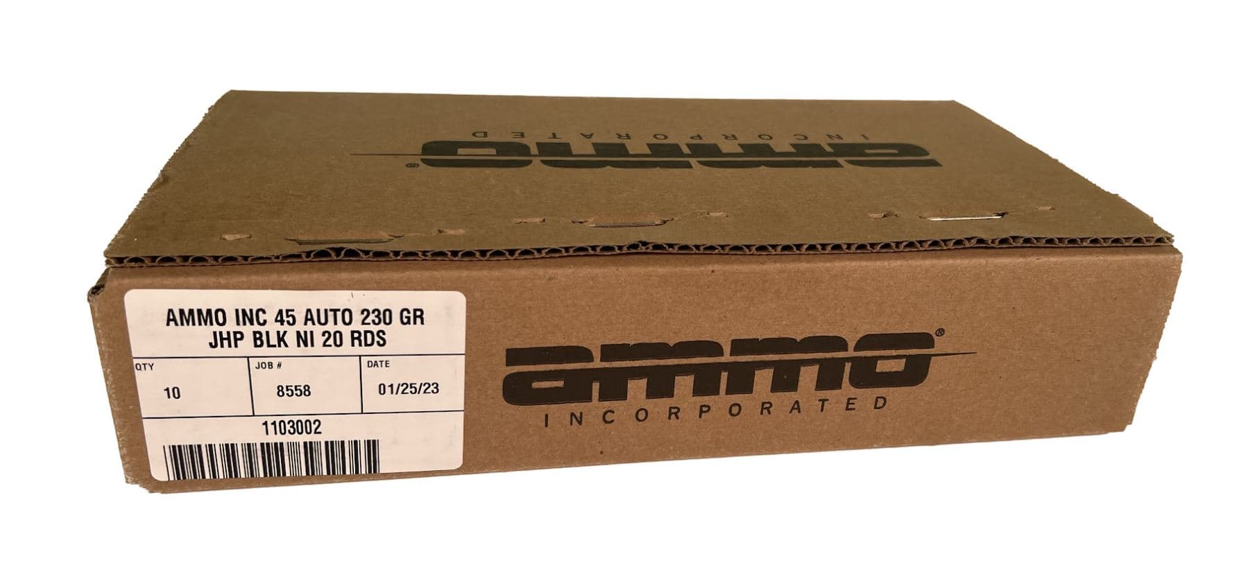 Ammo Inc BlackLine .45 ACP Handgun Ammo - 230 Grain | JHP | 200rd Case