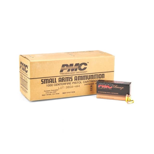 PMC Bronze .380 ACP FMJ 90 Grain