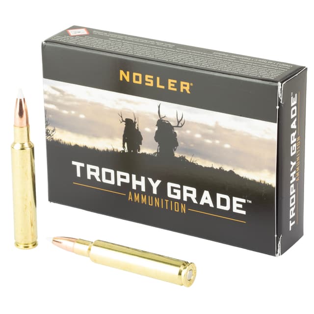 Nosler, Trophy, 280 Remington Ackley Improved, AccuBond, 160 Grain, 20 Rounds
