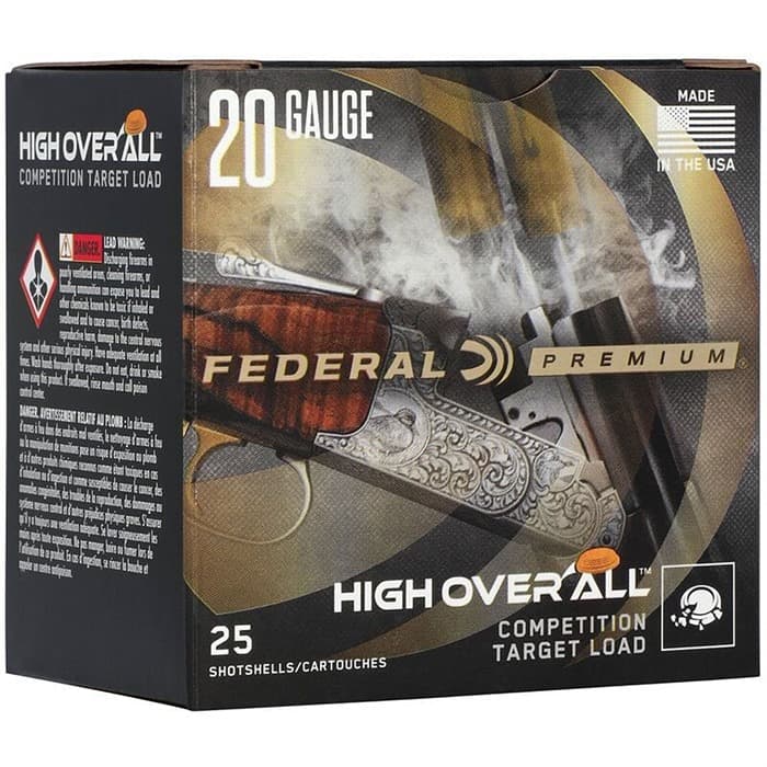 Federal Premium High Overall 20 Gauge 9 Shot 7/8 Grain 25 Rounds