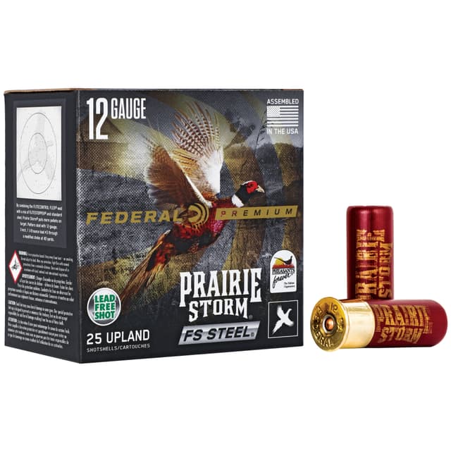 Federal Prairie Storm FS Steel 12 Gauge Steel Shot 1 1/8 Ounce #3 25 Rounds
