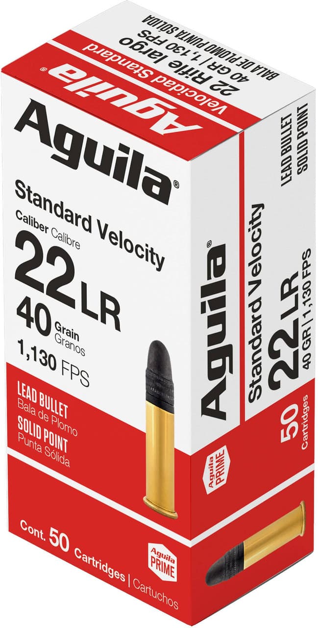 Aguila Sv 22 Long Rifle Lead Solid Point 40 Grain 50 Rounds