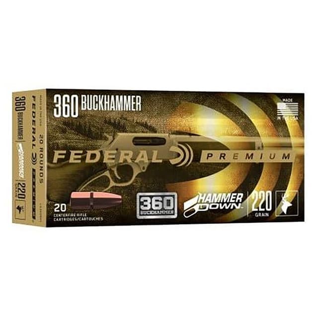 Federal Premium HammerDown 360 Buckhammer Soft Point 220 Grain 20 Rounds