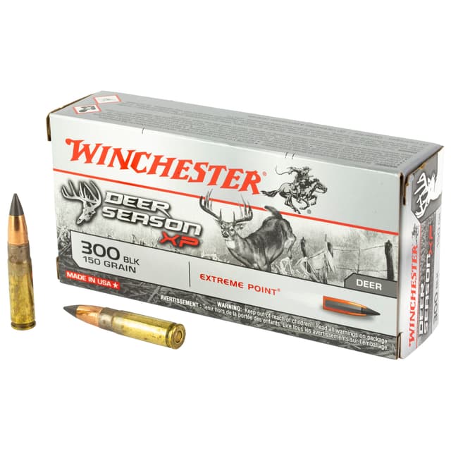Winchester Deer Season Xp 300 Aac Blackout Extreme Point 150 Grain 20 Rounds