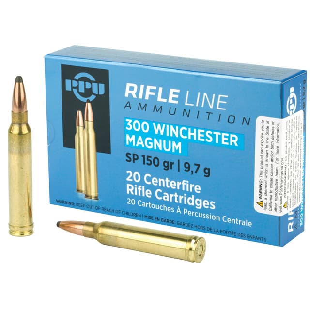 Prvi Partizan, Standard, 300 Winchester Magnum, Softpoint, 150 Grain, 20 Rounds