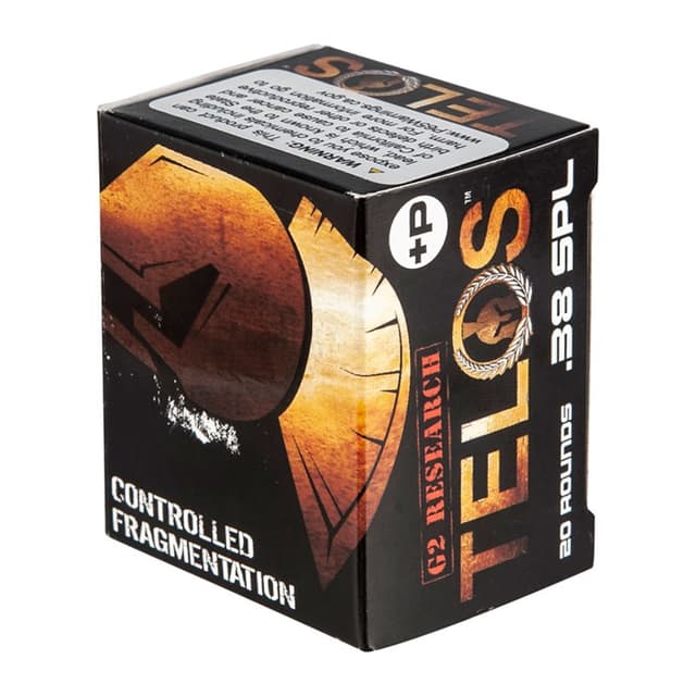 G2 Research G00618 Telos  38Special+P 105gr Fracturing Copper Hollow Point 20 Rounds