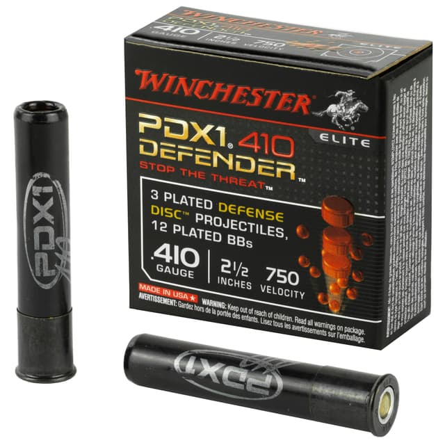 Winchester PDX1 Defender Load 410 Bore Defense Discs and BBs N/A 10 Rounds