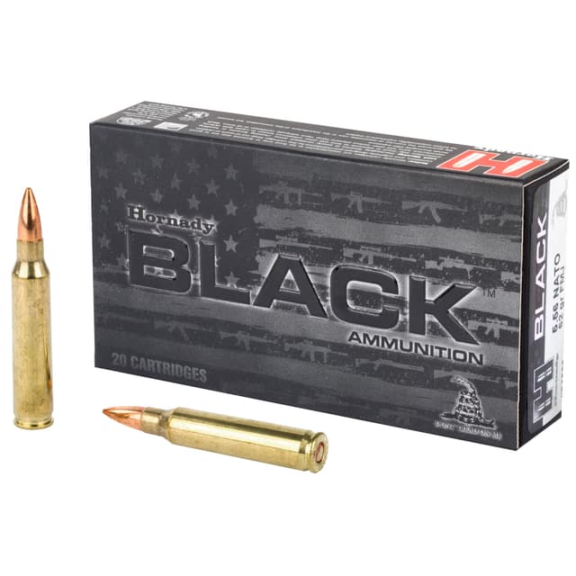 Hornady Black Rifle Ammo 5.56 NATO 62 gr. FMJ Black 20 rd.