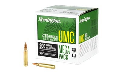 Remington UMC 223 Remington Full Metal Jacket 55 Grain 200 Rounds