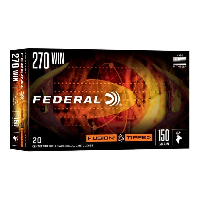 Federal Fusion Rifle Ammo 270 Win. 150 gr. Tipped Fusion 20 rd.