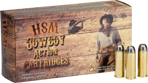HSM, Cowboy Action, 44-40 Winchester, Round Nose Flat Point, 200 Grain, 50 Rounds