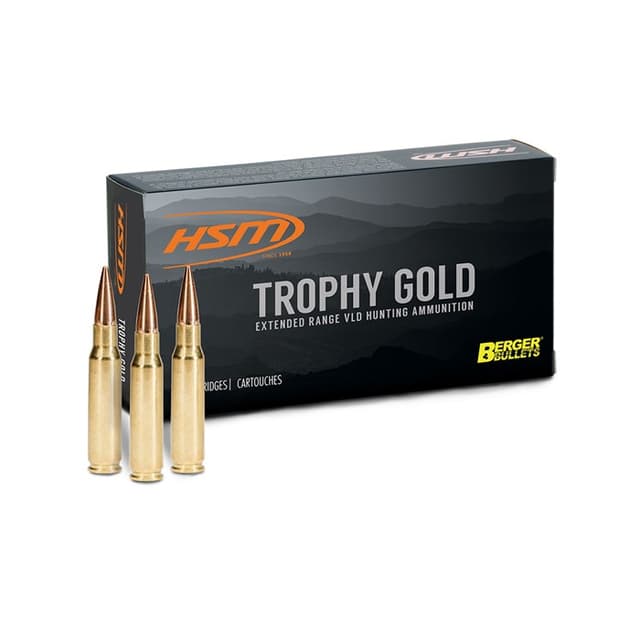 Hsm Trophy Gold 300 Weatherby Magnum Berger Vld Hunting 168 Grain 20 Rounds