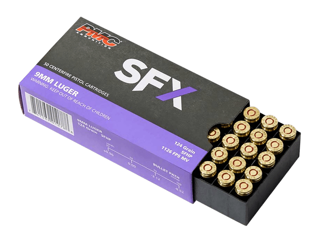 PMC SFX 9mm Luger Starfire Hollow Point 124 Grain 50 Rounds