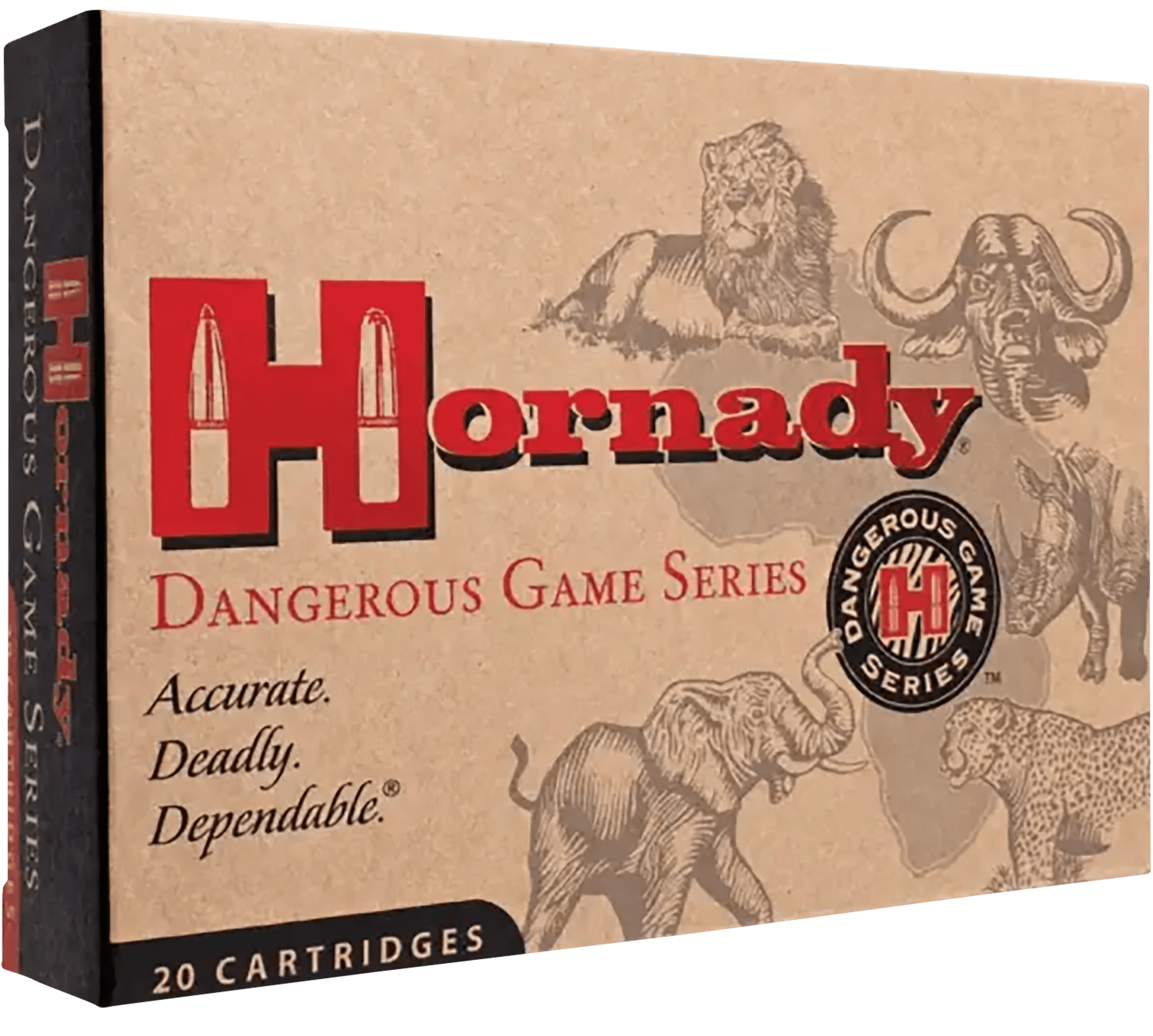 Hornady Dangerous Game 375 H and H Magnum Dgs Dgx 300 Grain 20 Rounds