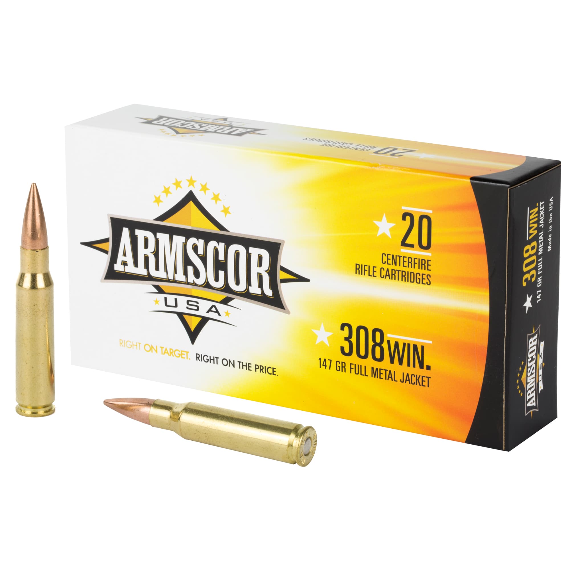 Armscor .308 Winchester Full Metal Jacket 147 Grain 20 Rounds