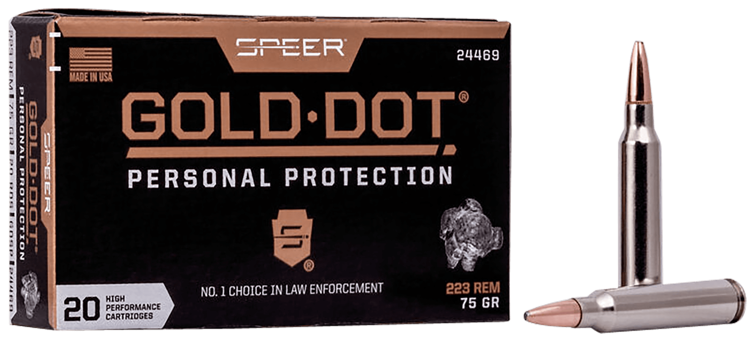 Speer Gold Dot Personal Protection 223 Remington Hollow Point 75 Grain 20 Rounds